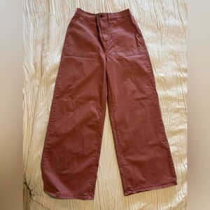 Terracotta wide leg high waisted a.n.a pants